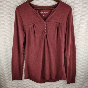 North River Outfitters Women's Waffle Henley Size Small